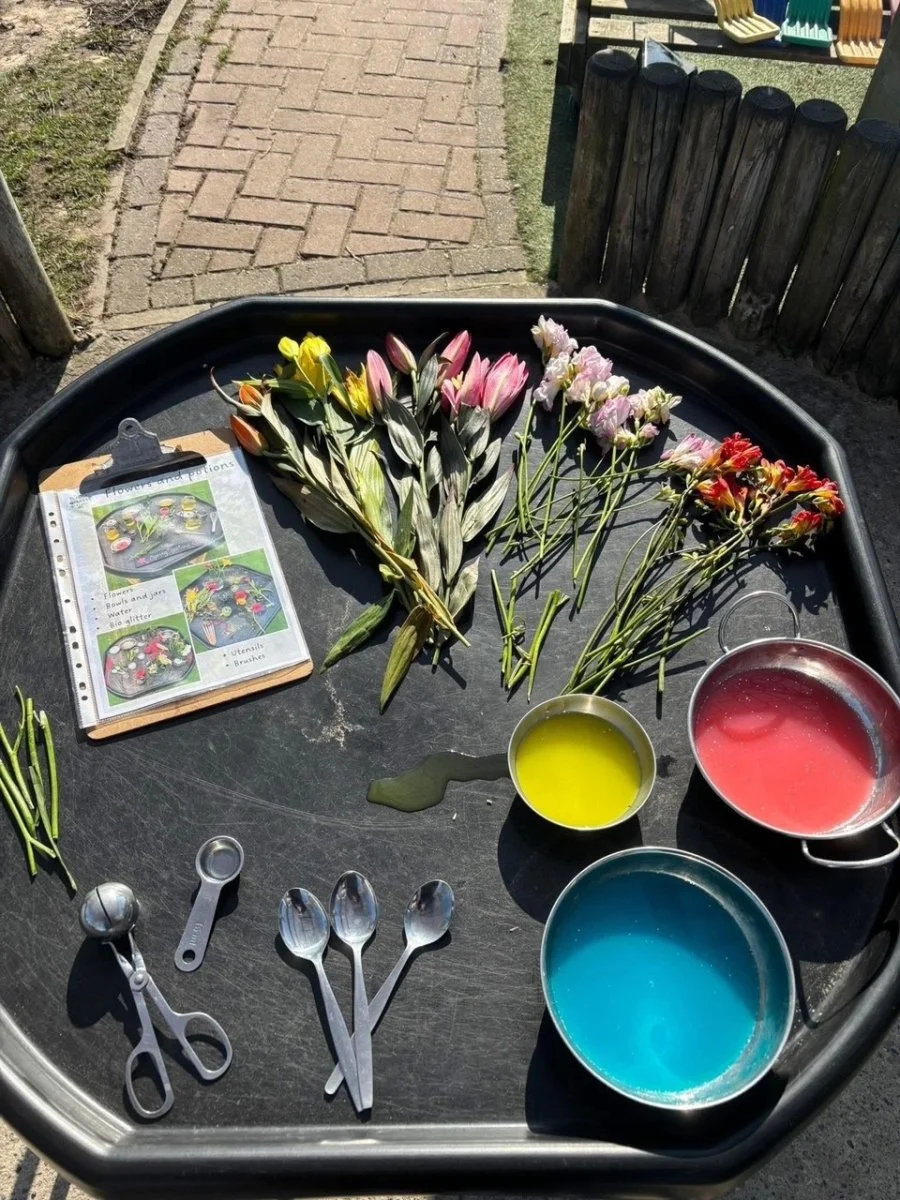 Children playing and learning in our nursery